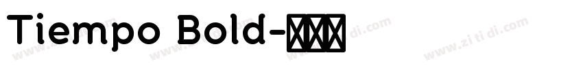Tiempo Bold字体转换